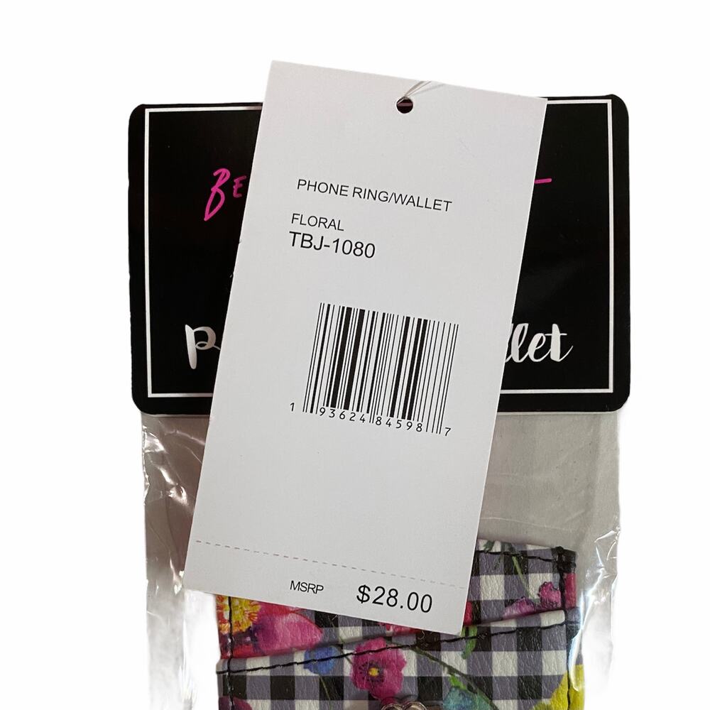 Betsey Johnson Gingham Phone Ring Wallet - Picture 6 of 6